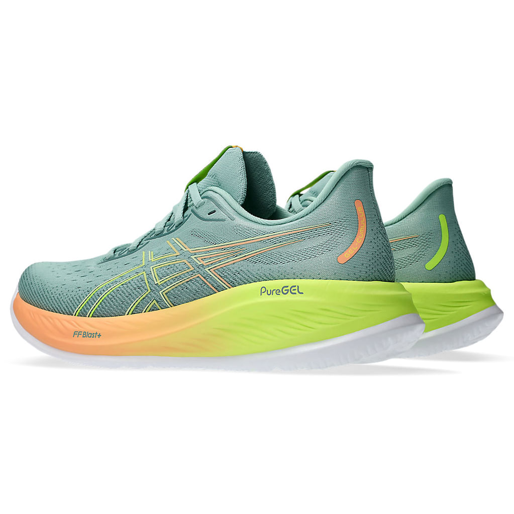Asics Tenis GEL-CUMULUS 26 1011B947-750 Verde ClaroAmarelo Sint -2-